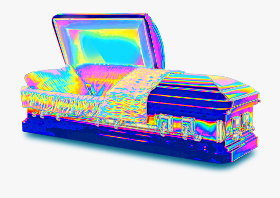 #coffin #casket #halloween #holodaze #holo #holographic, Transparent Clipart