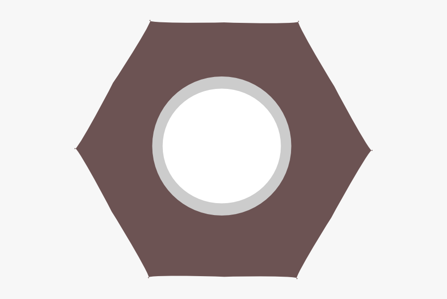 Hex Nut With Transparent Background, Transparent Clipart