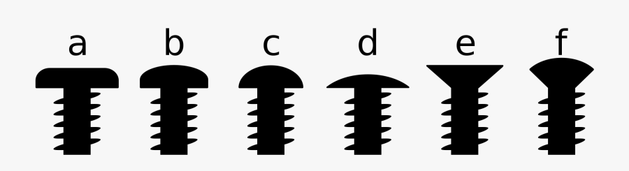 Screw Head Types - Screw Head Types Uk, Transparent Clipart