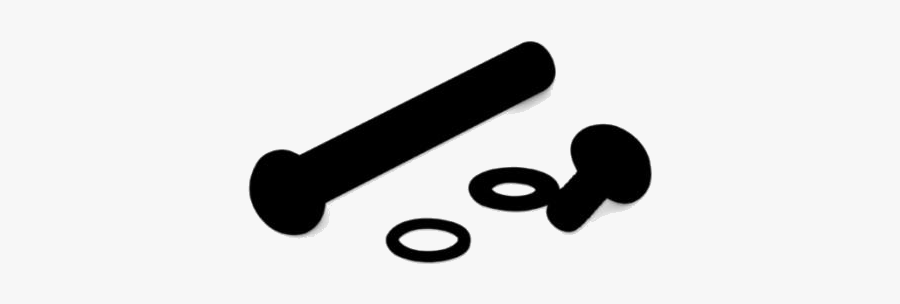 Transparent Hex Head Axle Screw Clipart - Weights, Transparent Clipart