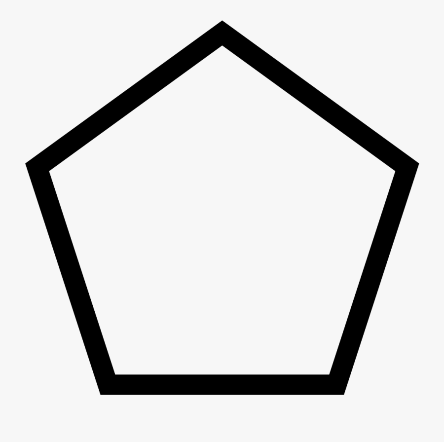 Transparent Screw Clipart - Black And White Pentagon, Transparent Clipart