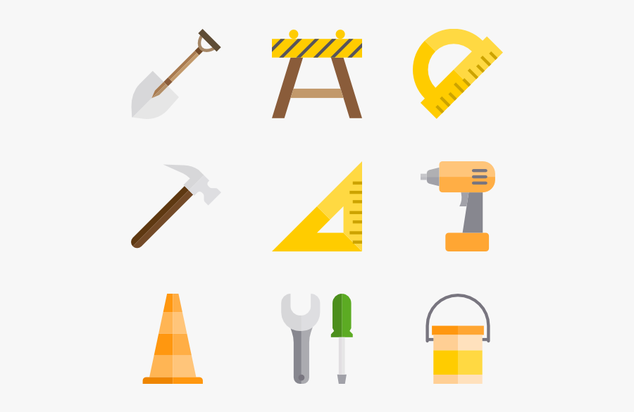 Construction - مسطره حرف تى فيكتور, Transparent Clipart