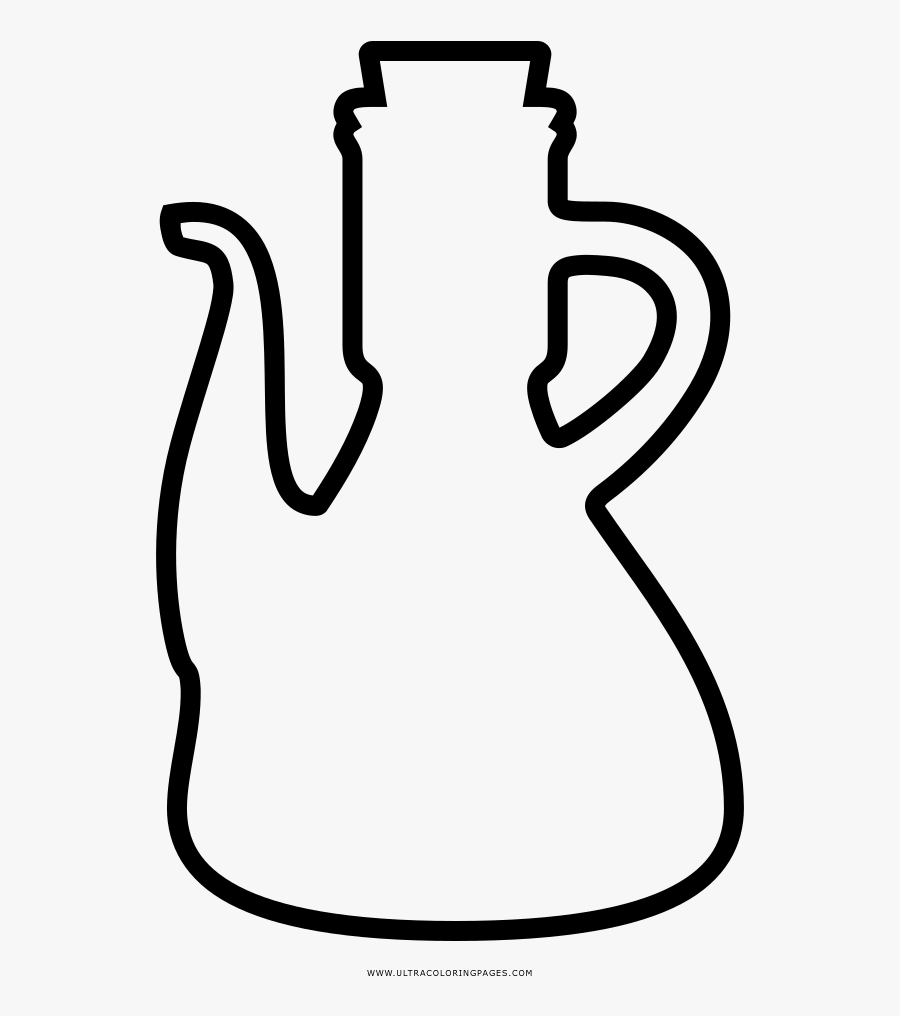 Olive Oil Cruet Coloring Page Clipart , Png Download, Transparent Clipart