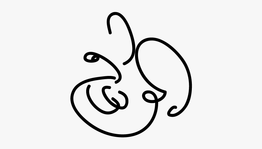 The Screw - Line Art, Transparent Clipart