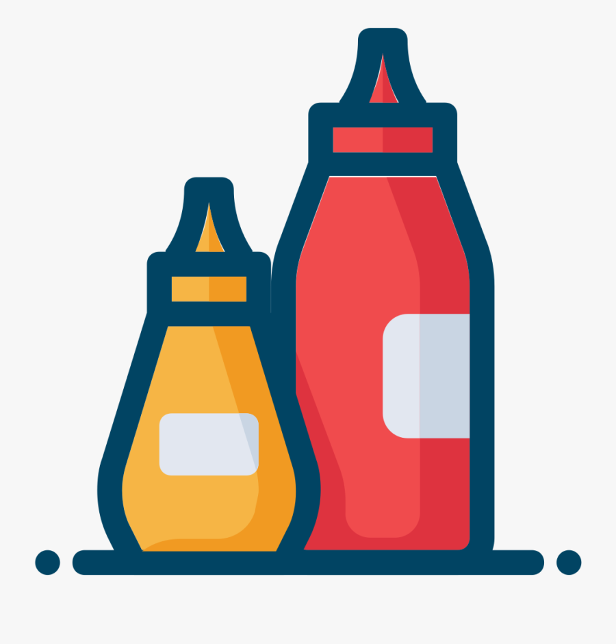 Ketchup And Mustard - Ketchup Mostarda Png, Transparent Clipart