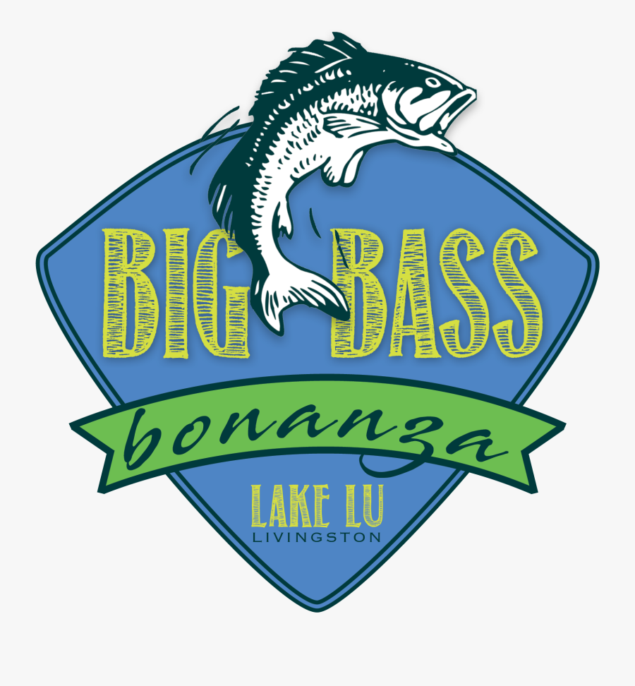 Big Bass Bonanza At Lake Lu - Emblem, Transparent Clipart
