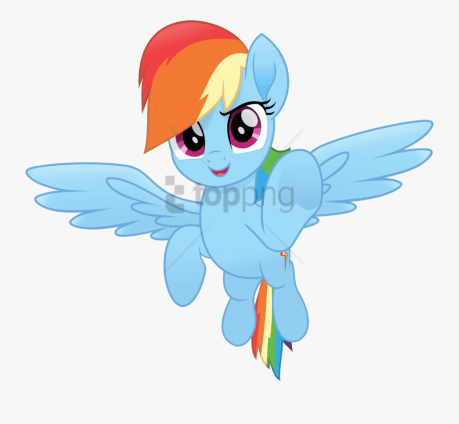 Cartoon,wing,animated Art,horse,mythical - Mlp Movie Rainbow Dash, Transparent Clipart