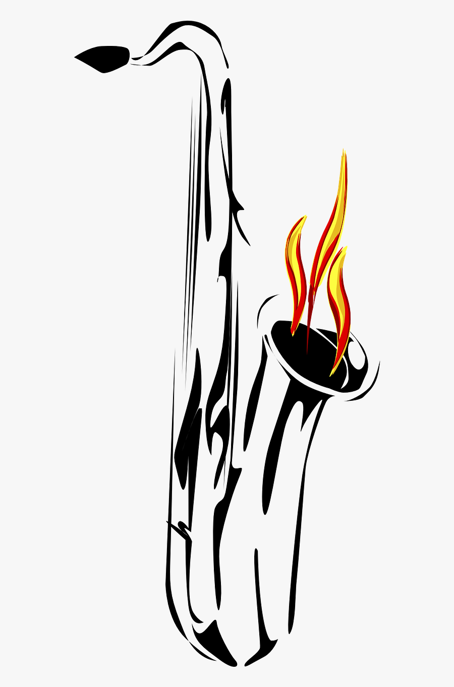 Saxophone Flame Reflection Free Picture - Saxophone From Bud Not Buddy, Transparent Clipart