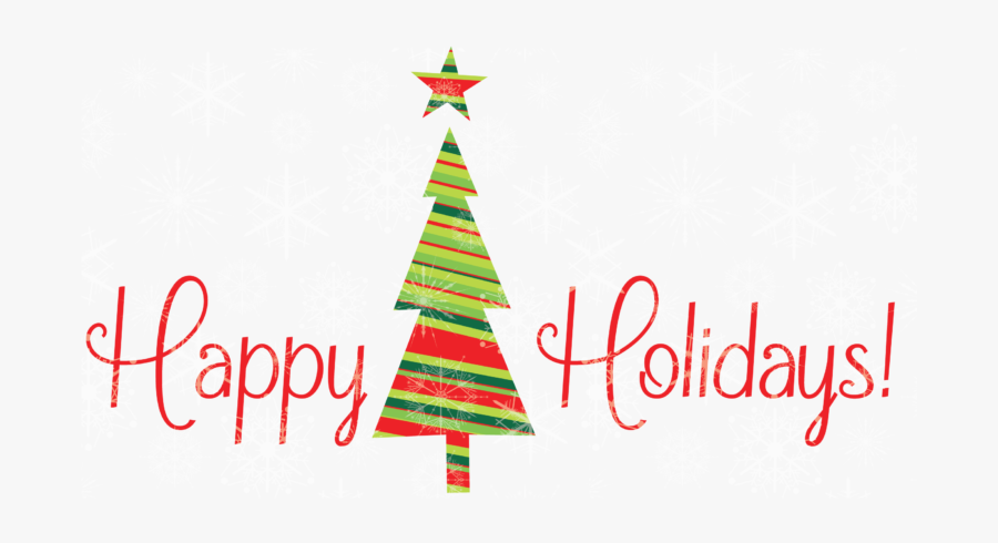 Christmas Tree Happy Holidays, Transparent Clipart