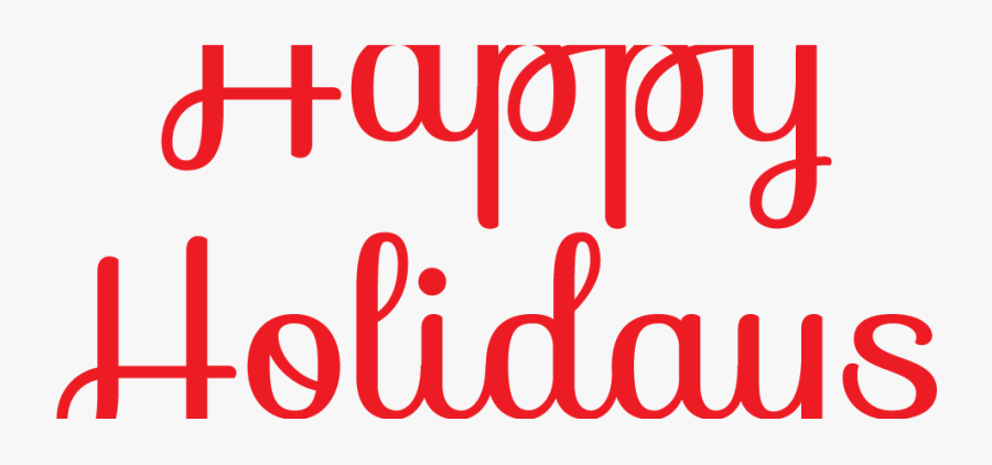 Winter Happy Holidays Clipart - Graphic Design, Transparent Clipart
