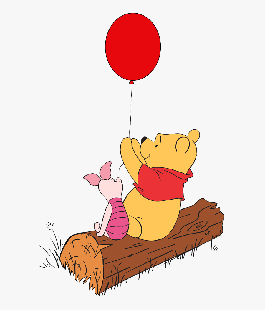 Winnie The Pooh And Piglet Sitting, Transparent Clipart