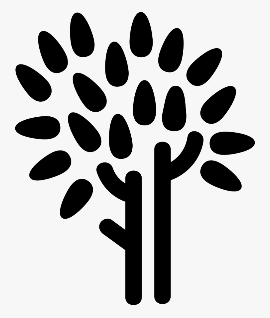 Tree Trunk And Leaves - Icon, Transparent Clipart