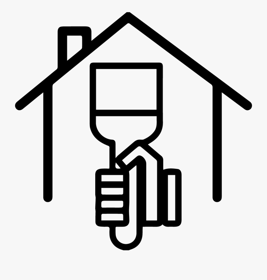 Paint Roller Clipart , Png Download - Painting House Clip Art, Transparent Clipart