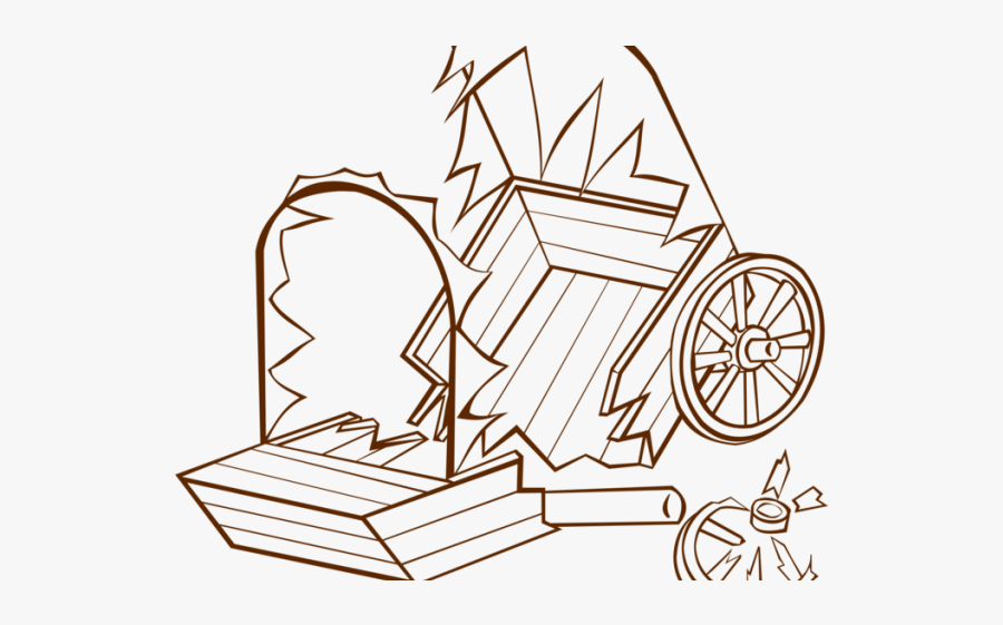 Broken Wagon Wheel Clipart, Transparent Clipart