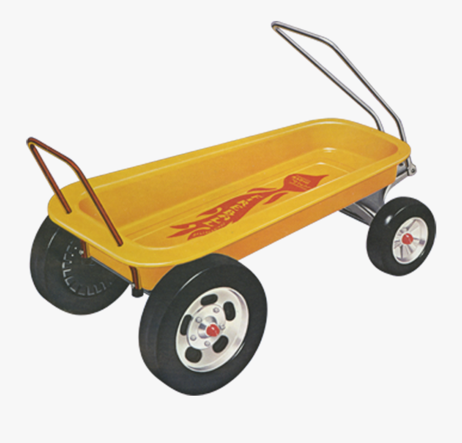 Carts Clipart Wagon Radio Flyer - Radio Flyer Yellow Wagon, Transparent Clipart