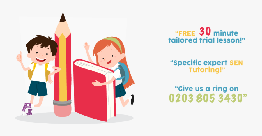 Children Clipart Tutoring - Kids With School Supplies Png, Transparent Clipart