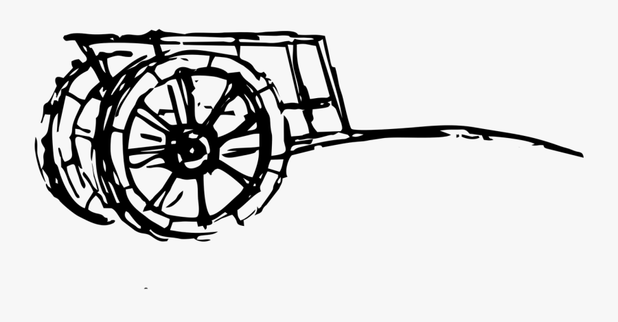 Wagon Cart Hand-drawn Free Picture - Hand Drawn Cart, Transparent Clipart