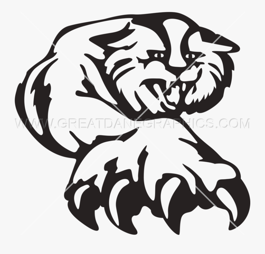 Lion Paw Drawing - Tiger Claw, Transparent Clipart