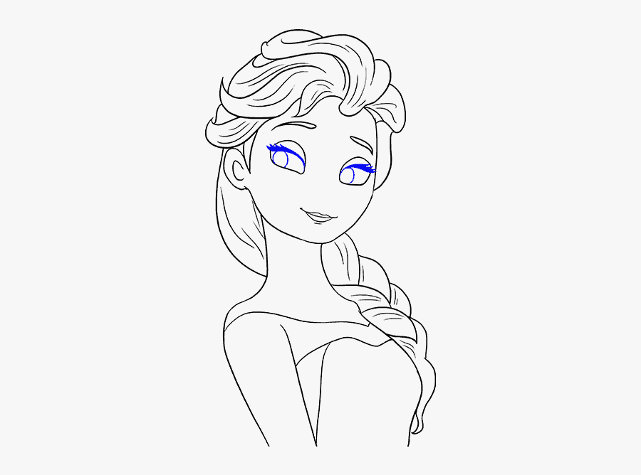 How To Draw Elsa From Frozen - Draw Elsa, Transparent Clipart