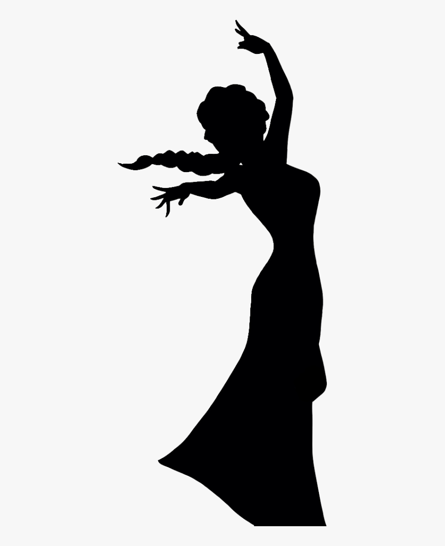 2nd Show Now Open - Elsa Silhouette, Transparent Clipart