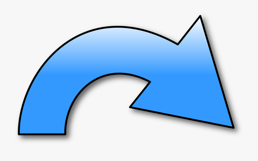 Redo, Symbol, Arrow, Blue, Right, Curved, Bending, Transparent Clipart