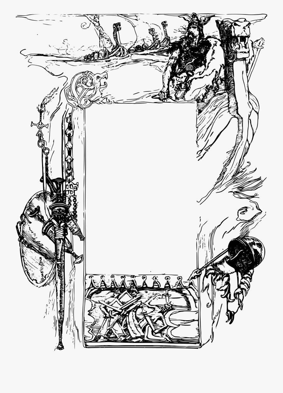 Viking Courage Frame Clip Arts - Viking Frame Png, Transparent Clipart