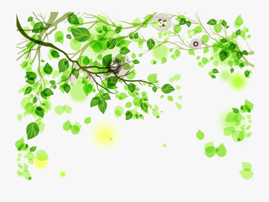 #ftestickers #trees #leaves #firefly #fireflies #luminous - Leaves Background Clipart, Transparent Clipart
