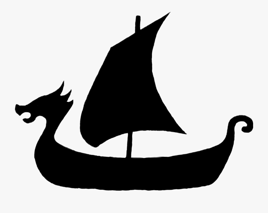 #viking - Viking Ships Black And White, Transparent Clipart