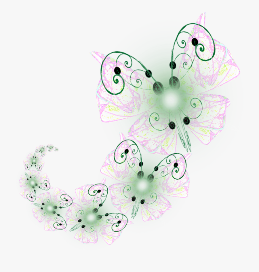 #fireflies #lights #green #yellow #pink, Transparent Clipart