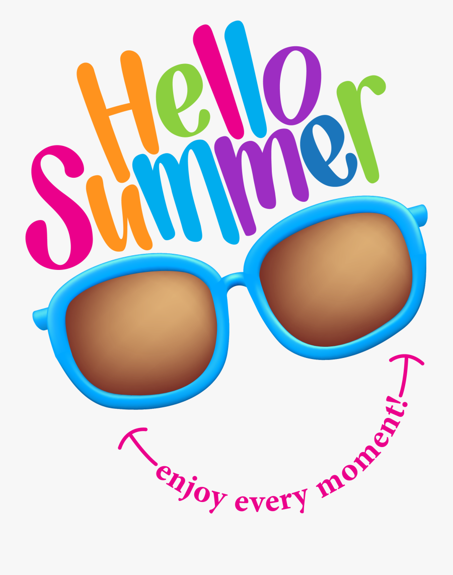 Summer Color Illustration Royalty-free Vector Time - Enjoy Summer Transparent Background, Transparent Clipart