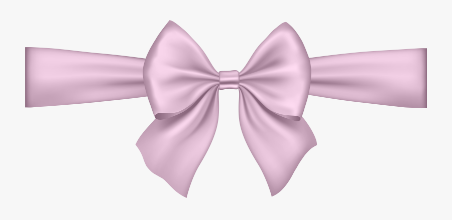 Bow Soft Pink Transparent Png Clip Art, Transparent Clipart