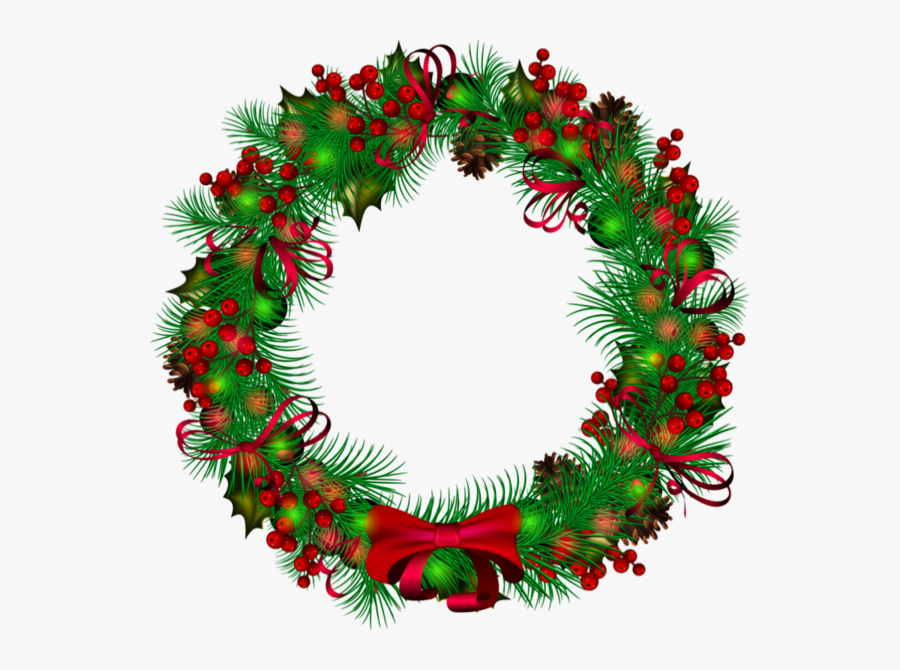Transparent Background Christmas Wreath Clipart, Transparent Clipart