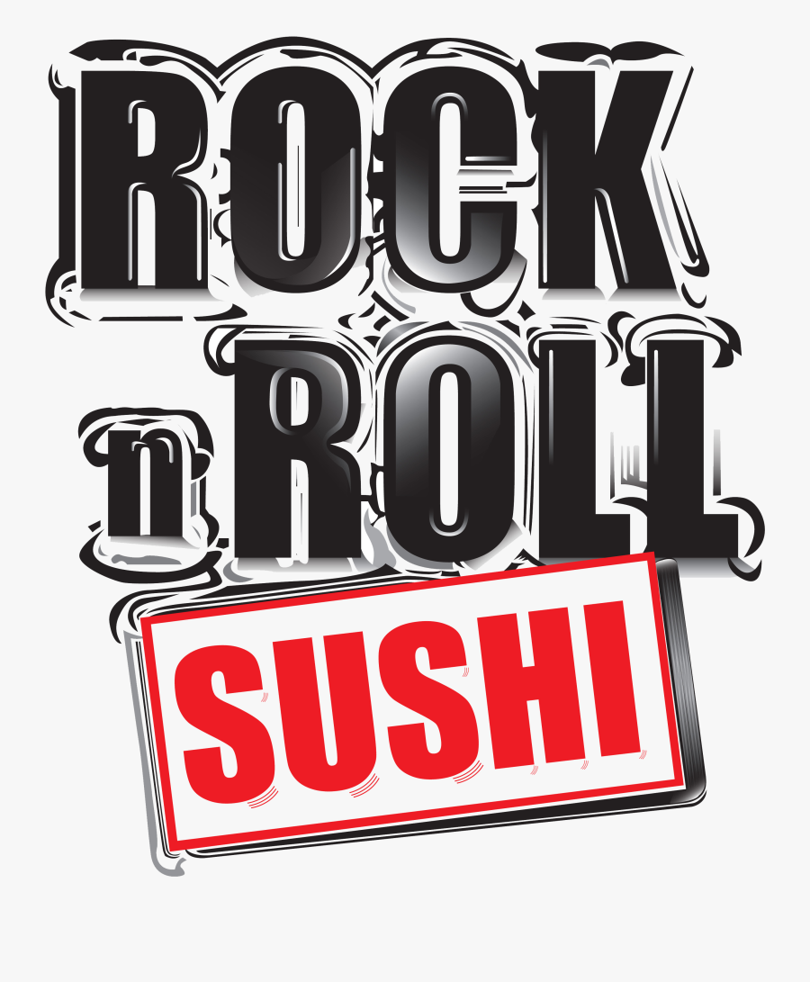 Rock And Roll Sushi Logo, Transparent Clipart