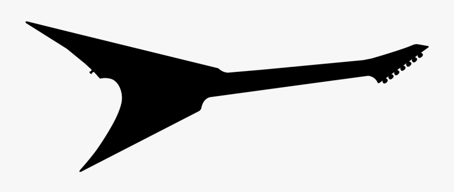 Guitar, Silhouette, Rock, Heavy Metal, Rock "n - Rock Guitar Silhouette, Transparent Clipart