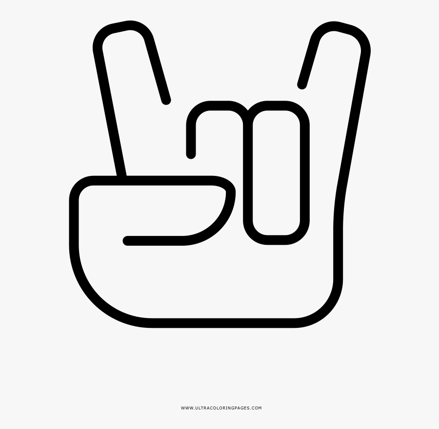 Rock And Roll Coloring Page, Transparent Clipart