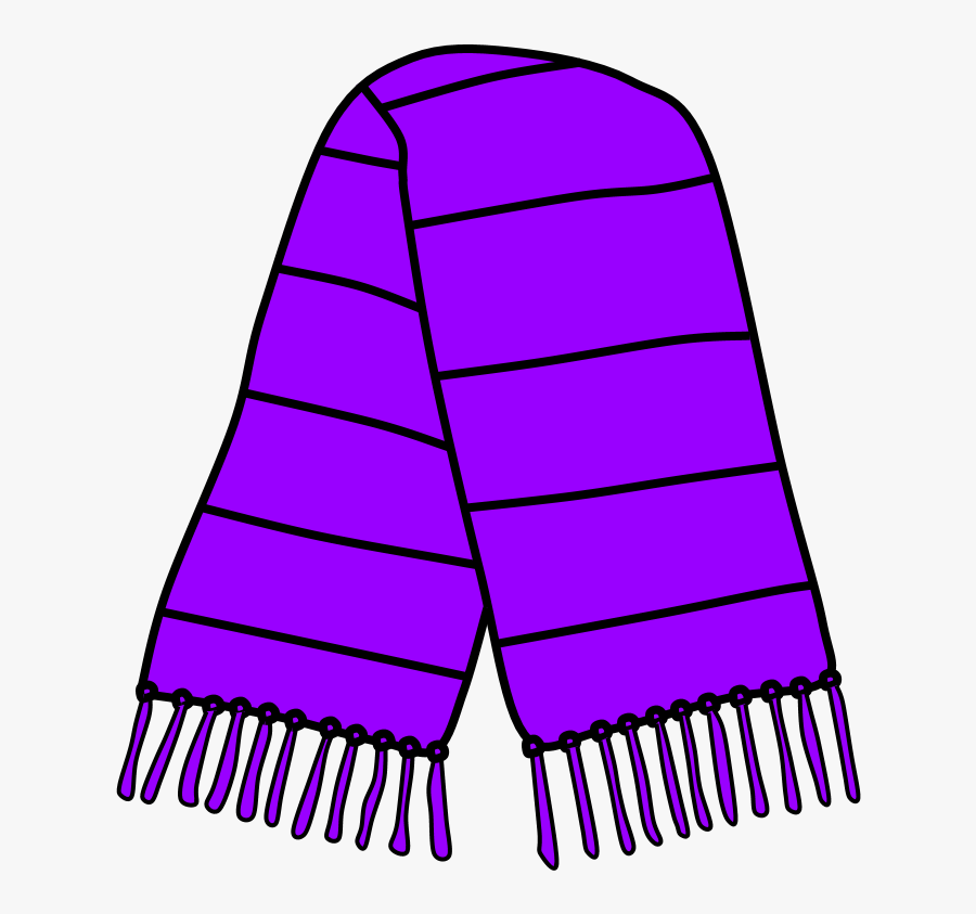Scarf, Fringe, Purple - Blue Scarf Clipart, Transparent Clipart
