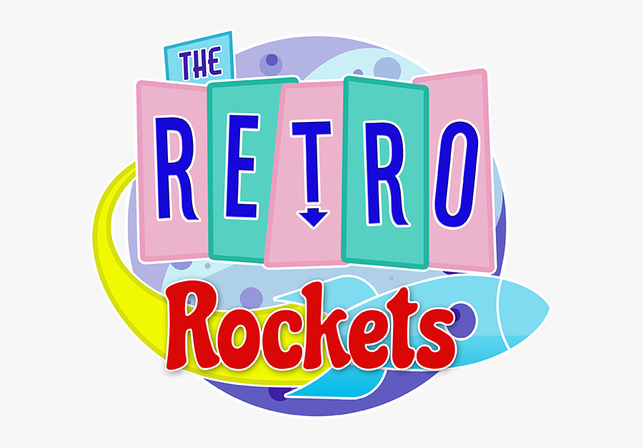 Retro Rockets, Transparent Clipart