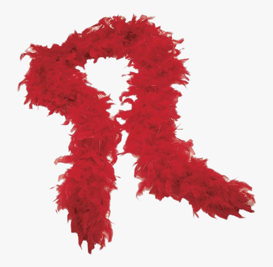 Red Boa Scarf Clip Arts - Feather Boa Png, Transparent Clipart
