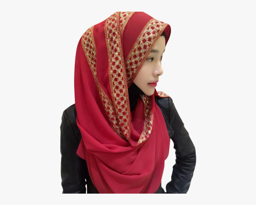Clip Art Women Hijab Scarves Girl - Hijab, Transparent Clipart