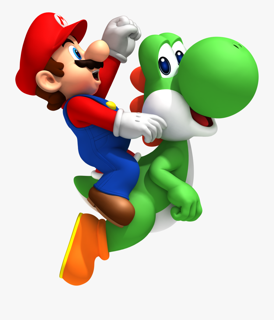 Mario Clipart Yoshi - Super Mario On Yoshi, Transparent Clipart