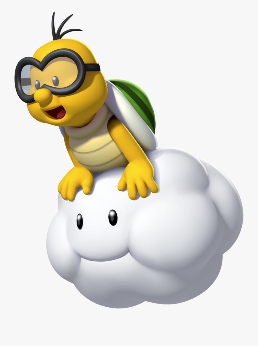 Nuvem Mario Png - Turtle On Cloud Mario, Transparent Clipart