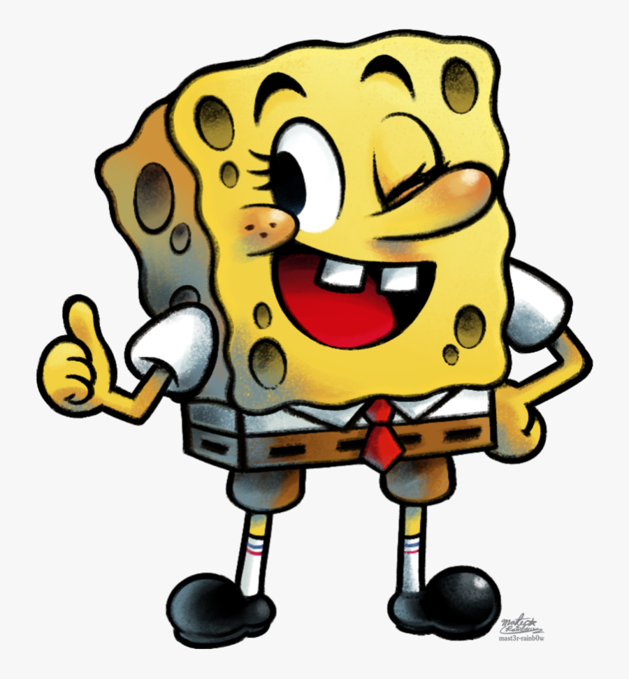 Transparent Spongebob Squarepants Clipart - Mario And Luigi Style, Transparent Clipart