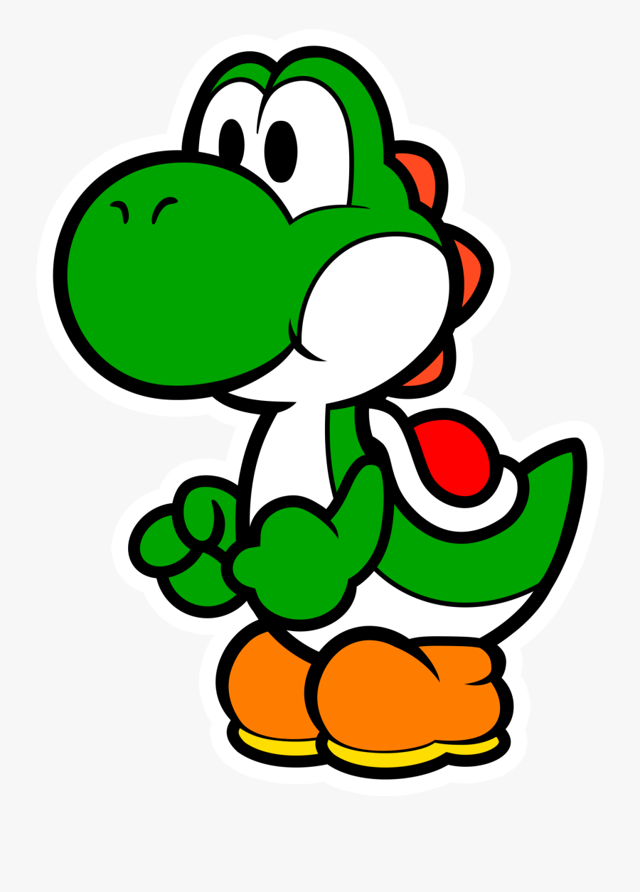 Yoshi Clipart Mario World - Paper Mario Color Splash Yoshi, Transparent Clipart