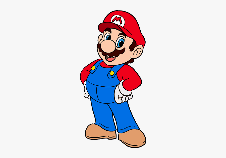 How To Draw Super Mario In A Few Easy Steps Easy Drawing - Super Mario Easy Drawing, Transparent Clipart