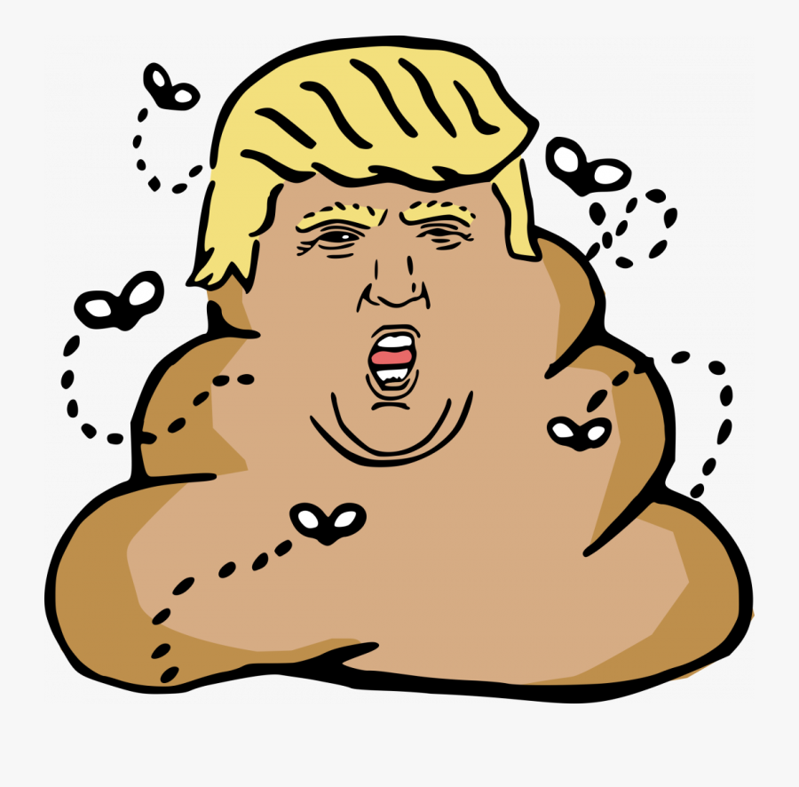 Donald Trump Cartoon Poop, Transparent Clipart