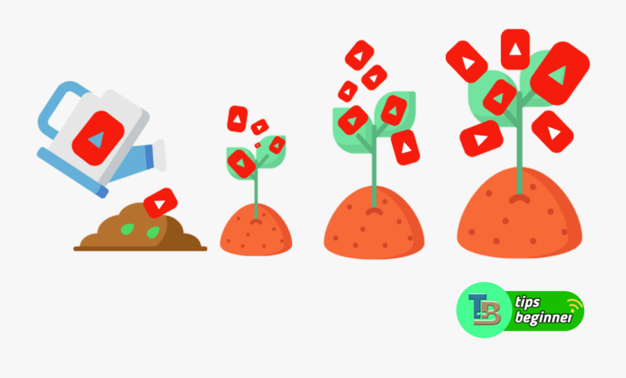 Grow Youtube Channel, Transparent Clipart