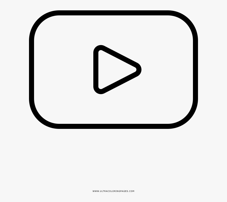 Youtube Coloring Page - Youtube Logo Coloring Page , Free Transparent