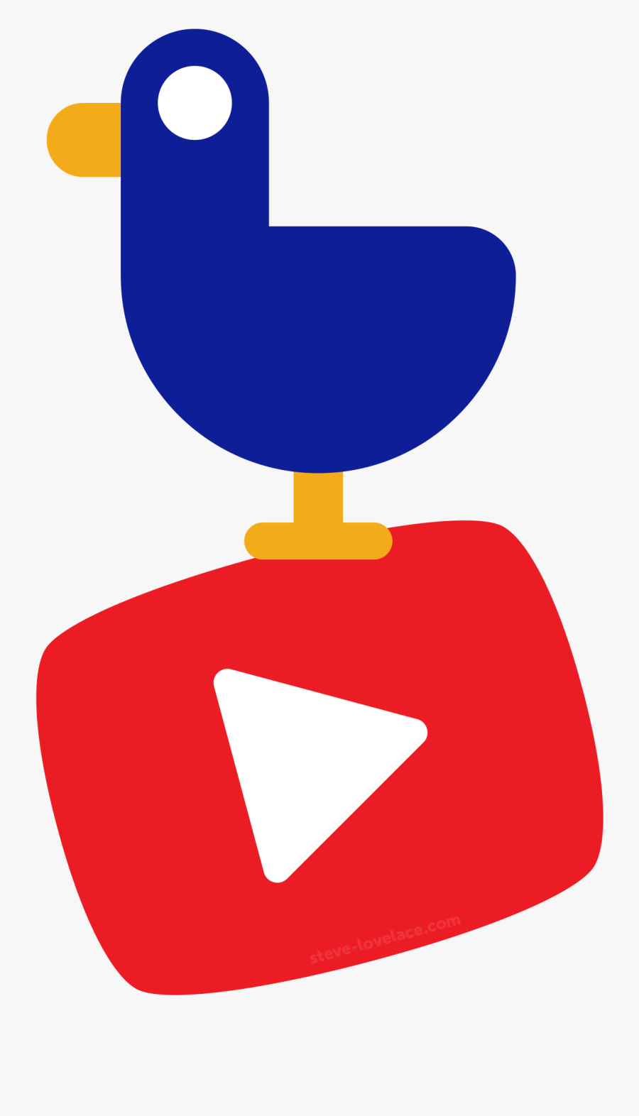Kurz Gezagt-style Bird On Youtube Logo - Nutshell Bird, Transparent Clipart