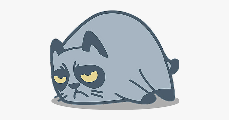 ##tired #bored #cat #kitten #kitty #dead #spleen #despair, Transparent Clipart