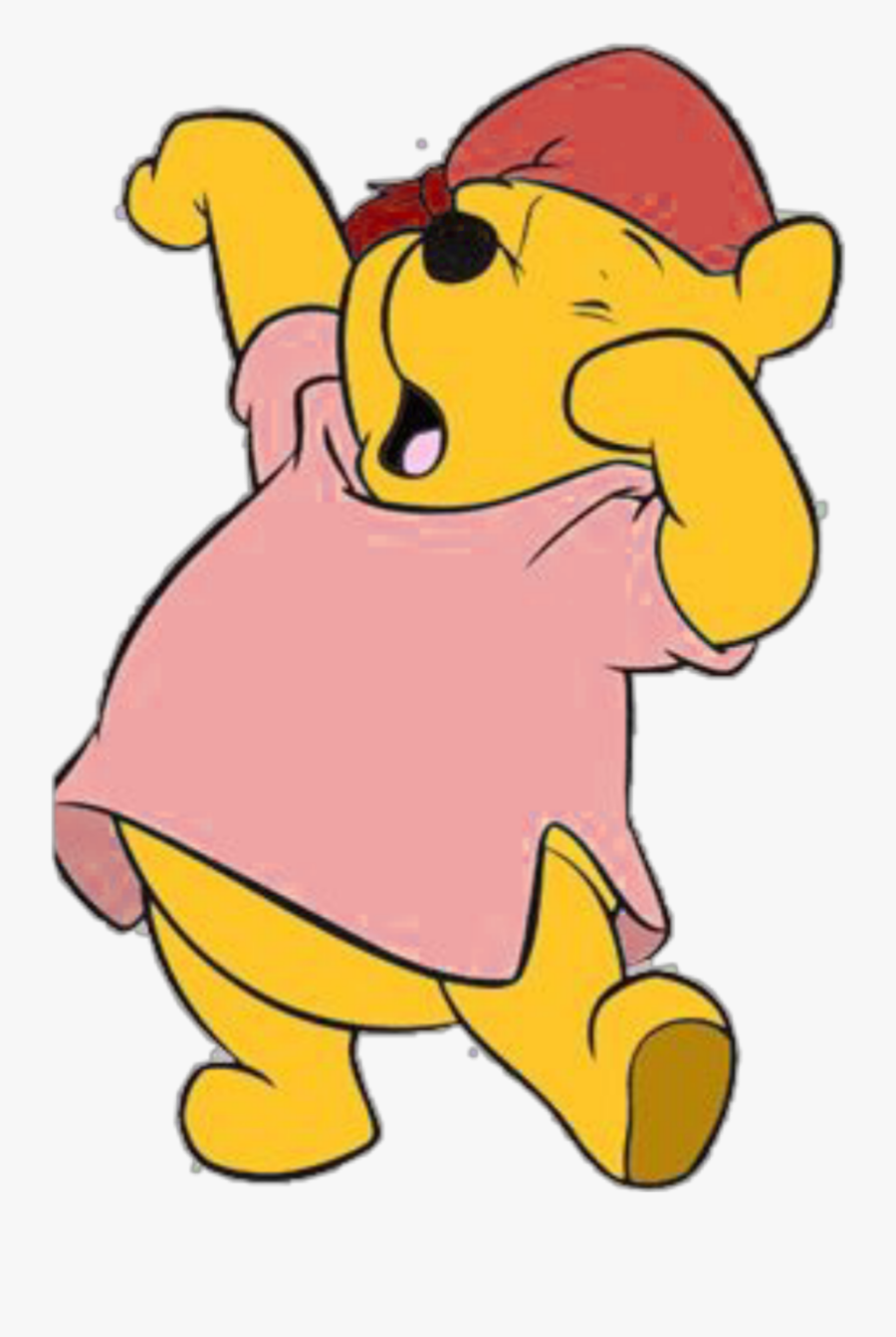 #pooh #poohbear #poohandfriends #yawning #tired #morning - Winnie The Pooh Yawning, Transparent Clipart